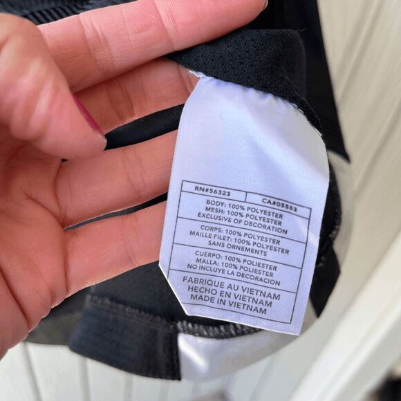 Vintage 2000s Nike Tank Top Black Jersey Center Swoosh Silver Tag Men's XL - Picture 4 of 5